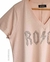 Remera V ROCK PREMIUM ROSE [ 4 TALLES] - tienda online
