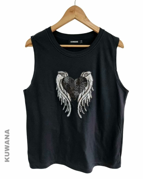Sudadera ALGODON WINGS Black (ML)