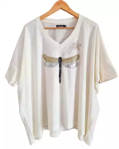 Remeron V Manga 3/4 (XL/XXL) LIBELULA SHINE Soft Cream