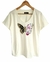 Remera V Butterfly FLAME PREMIUM CREAM [ 4 TALLES]