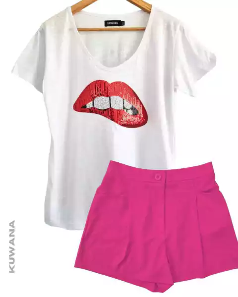 SET LIPS SHINE PINK+ Short SASTRERO (38 al 46 )
