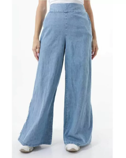 Pant Palazzo Denim Wide Leg (38 al 50) LIVY SKY