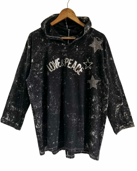 Remerón Hoodie Oversize (XL) PEACE Nevado