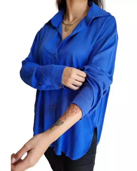 Camisa Oversized LINO (M/L) BLUE