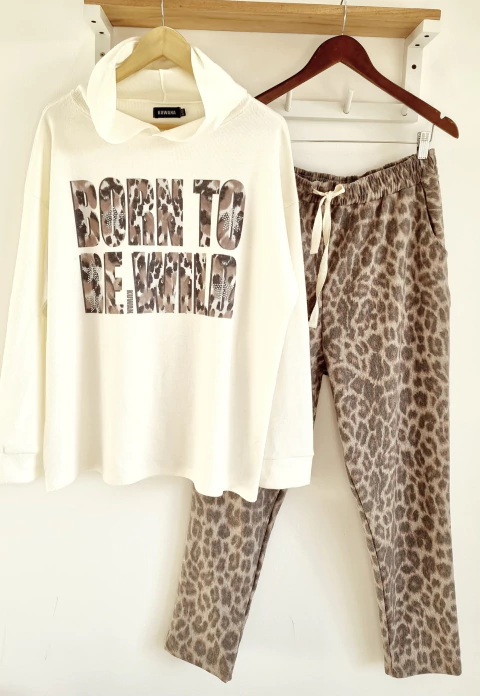 SET BEWILD PRINT + BABUCHA PREMIUM (40 al 52)