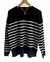 MAXI Sweater BREMER Largo RAYAS BLACK (XL)