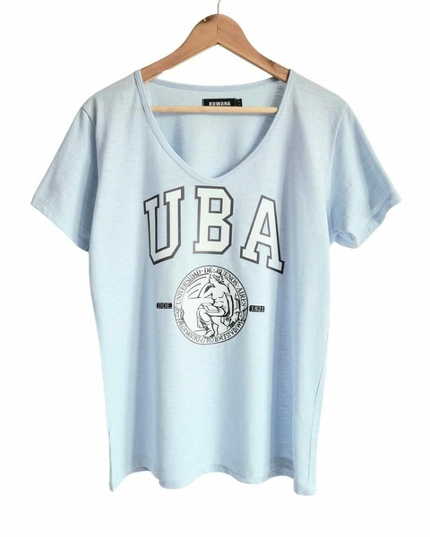 Remera V PREMIUM UBA Celeste (4 talles)
