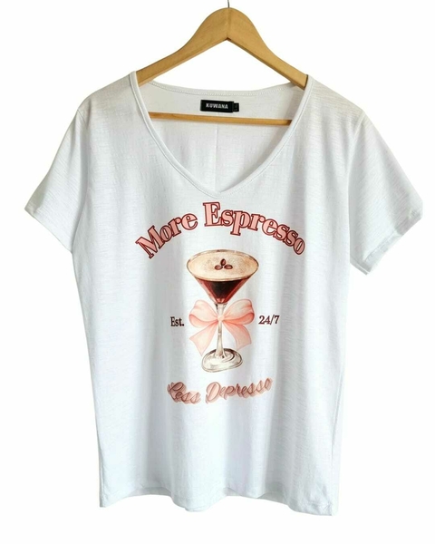 Remera V PREMIUM ESPRESSO (4 talles)