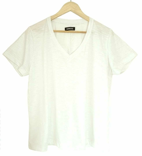OUTLET SIN CAMBIO Remera V Oversize (XL) basic White