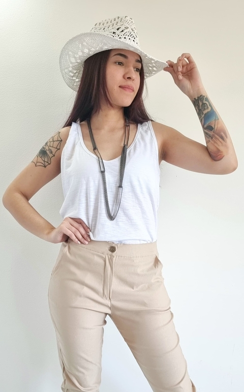 OUTLET SIN CAMBIO Musculosa V Flamee White L/XL - SS -