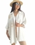 Camisa Maxi Oversize LINO BAMBULA ESTAMPADA UNIVERSE (XXL) PREMIUM WHITE - tienda online