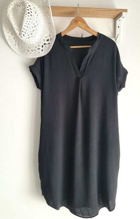 Vestido TÚNICA Livorne [XL/XXL] LINO CEY BLACK - - comprar online