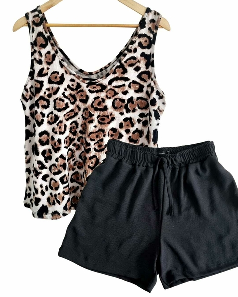 SET Musculosa PRINT + Short CEY (40 al 50) BLACK - comprar online