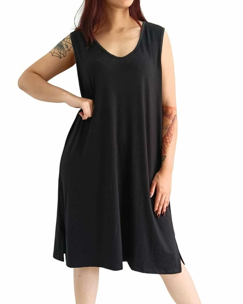 Vestido AMPLIO CORTO (XL/XXL) - BLACK