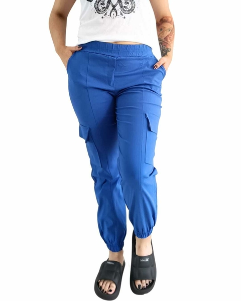 Pantalon CARGO Elastizado BLUE ( 40/42)