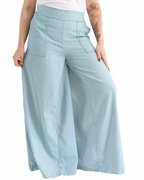 MAXI Palazzo Denim Wide SKY (38 al 48) - comprar online