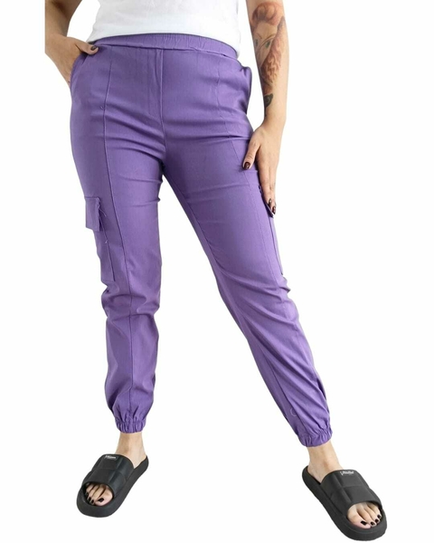 Pantalon CARGO Elastizado PURPURE ( 40/42) - comprar online