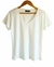 Remera V Basic FLAME PREMIUM (4 Talles) NATURAL - comprar online