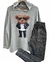SET BUZO Hoodie BEAR ROCK Grey + BABUCHA Rústico Batick [38 al 50] -AW25 - comprar online