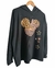 BUZO HOODIE BLACK WAFFLE MICKY PRINT (XL) - AW25 en internet