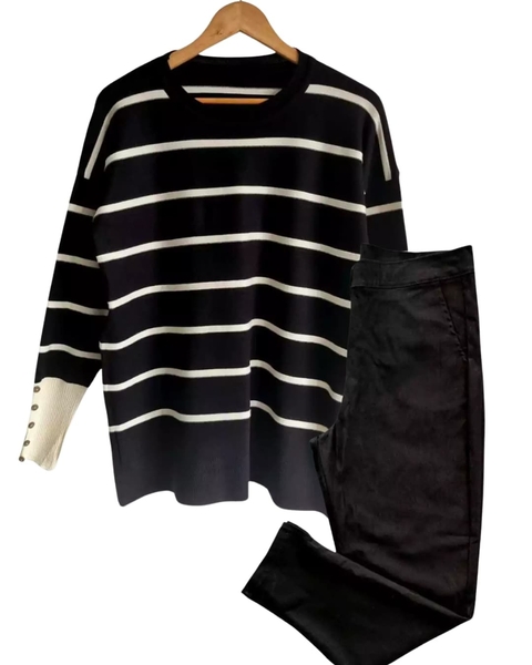 SET OFFICE Pant NATACHA Elastizado + Sweater ZARA M/L - AW25 - comprar online