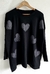 Imagen de MAXI Sweater BREMER LARGO (XL/XXL) LOVE BLACK AW25 -