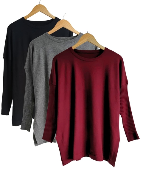 PACK X 3 MAXI Sweater BREMER LARGO BORRAVINO (XL/XXL) - AW25 - comprar online