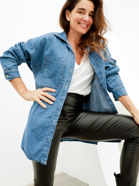 Camisa Oversize Denim BLUE SOFT (L/XL) - AW25 - comprar online