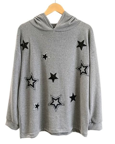 BUZO Hoodie GREY FULL STARS -AW25 - comprar online