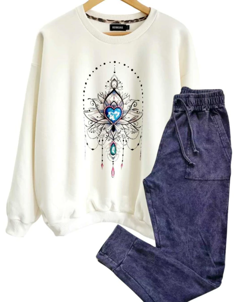 Combo Love Blue Buzo FRIZA + Babucha Batick ( 38 al 50) - comprar online