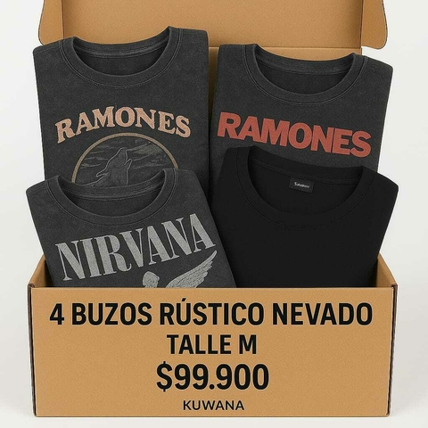 CAJA SORPRESA - 4 BUZOS RUSTICO NEVADO TALLE M - SIN ELECCION - comprar online