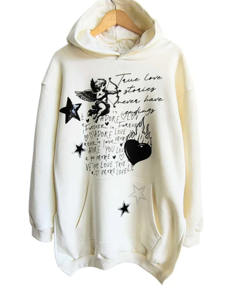 Maxi Buzo Oversized (XL/XXL) FRIZA WE ARE STARS CHELSEA CRUDO PREMIUM -AW25 - comprar online