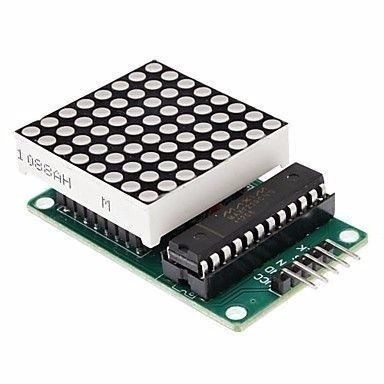 Módulo Kit Max729 Dot Matriz Leds Para Arduino Diy Dip Pt