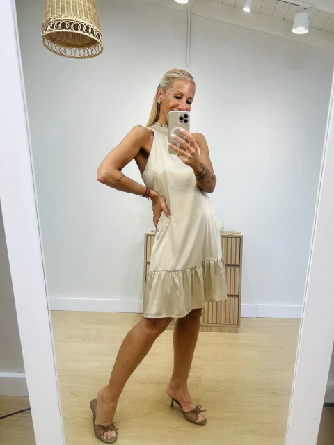 Vestido Ginebra Beige - comprar online