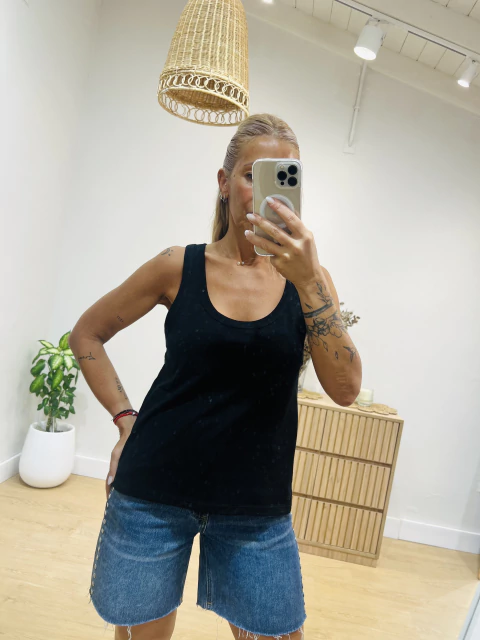 Musculosa Sharon Negra - comprar online