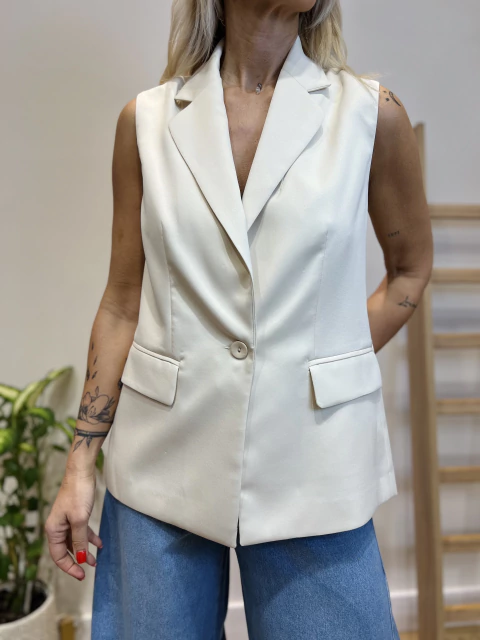 Chaleco Giezi Natural- Falak - comprar online