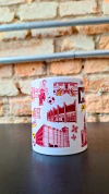 Caneca Ícones da Mooca - Branca c/ detalhes em amarelo - comprar online