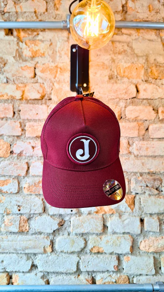 Boné Bordô com Tela
