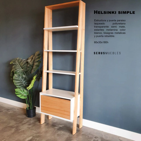 Estanteria Biblioteca HELSINKI simple