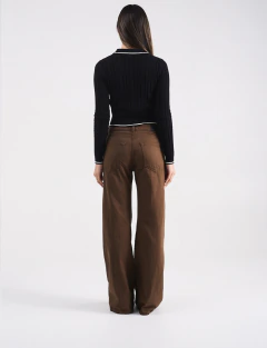 FLARED RÍGIDO CHOCO - comprar online
