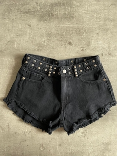 SHORT LEXI METALLIC JET BLACK