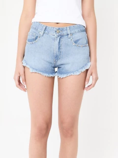 SHORT LEXI METALLIC ATLANTIC BLUE - comprar online