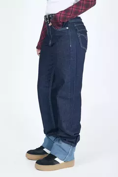 JEAN CUFFED OTTAWA GALAXY BLUE - BE WILD