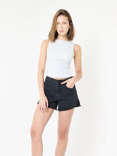SHORT BOYFRIEND ATENAS JET BLACK - tienda online
