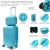 SET VALIJA 20" C/BEAUTY CASE SKR ABS Blue Curaçao 21895 - Mi Piace Marroquinería