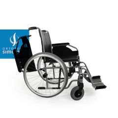 Silla acero Euro standard, ruedas 60/20cm polyaire, ancho 41/58cm. - Ortopedia Simonyan