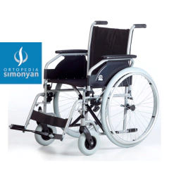 Silla acero Euro standard, ruedas 60/20cm polyaire, ancho 50/66cm. - comprar online