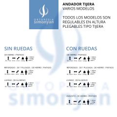 ANDADOR TIJERA ALTURA REGULABLE PLEGABLE con o sin ruedas / hierro / aluminio / angosto / reforzado - comprar online