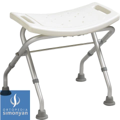 Banqueta plegable de aluminio para ducha