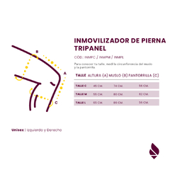 INMOVILIZADOR DE PIERNA TRIPANEL - Ortopedia Simonyan
